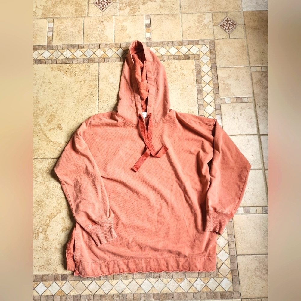 Aerie Warm Coral Knit Hoodie